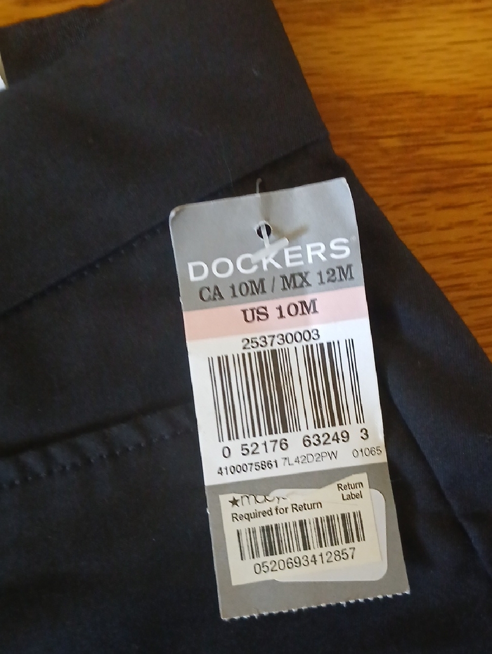 NWT Dockers Black Straight-Leg Work Pants Women's Size 10 - Picture 9 of 10